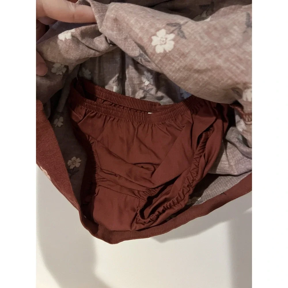 NWT Carter's Just One You Baby‎ Girl Dress Size 18 Months 2 Piece Brown Maroon